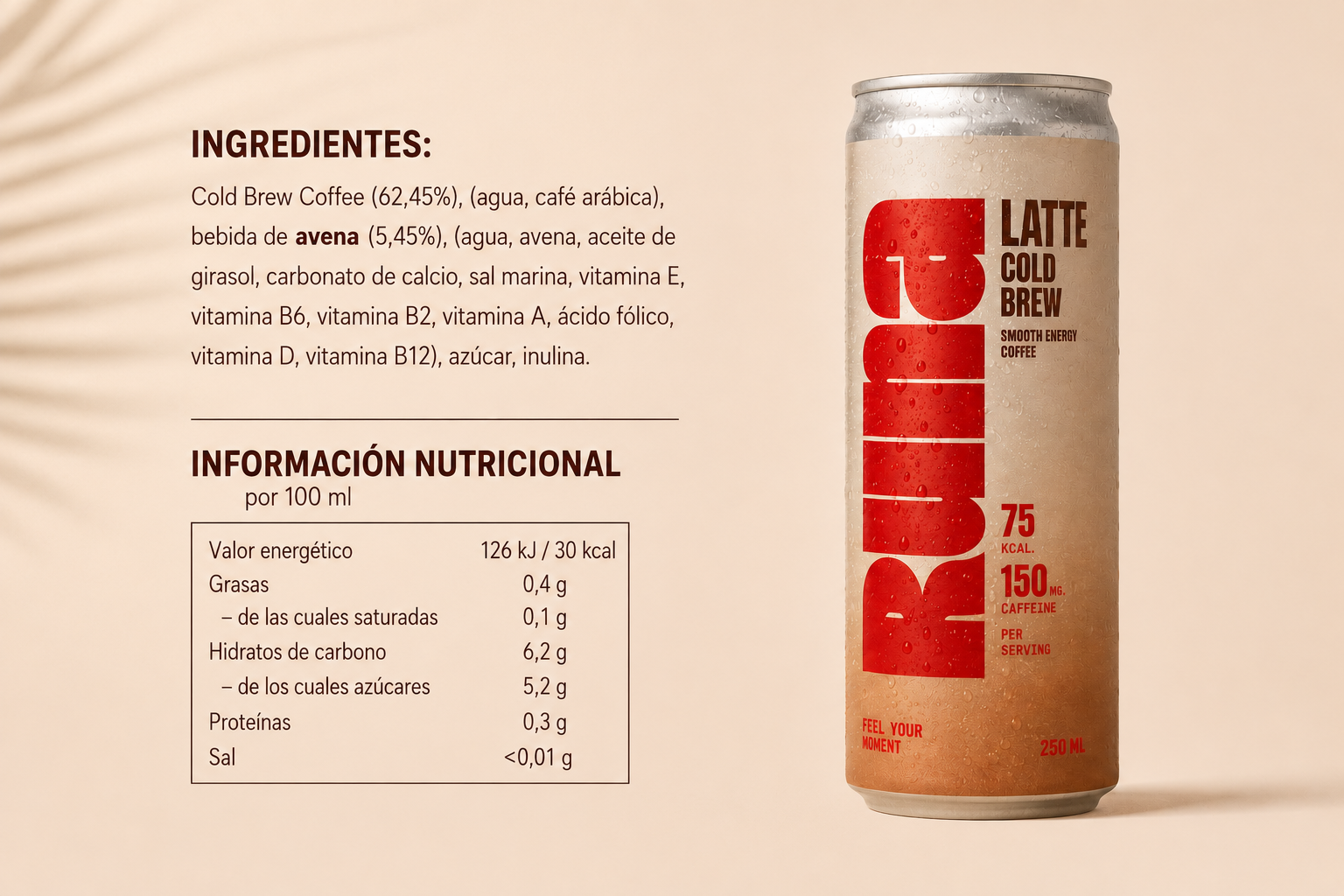 Cold Brew Latte 6/12/24-Pack